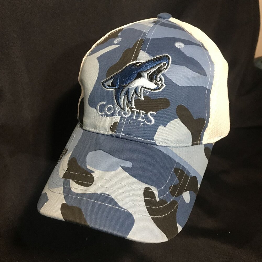 Dodge Coyotes Camo Blue & White Adjustable Cap